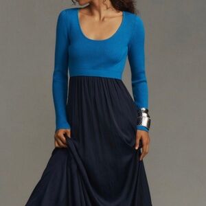 Anthropologie Twofer Dress, Blue